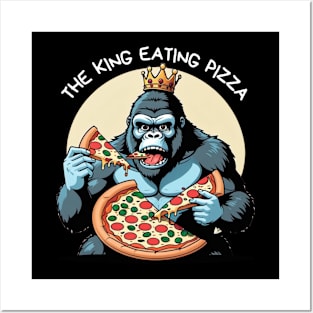 The  King Eating Pizza Posters and Art